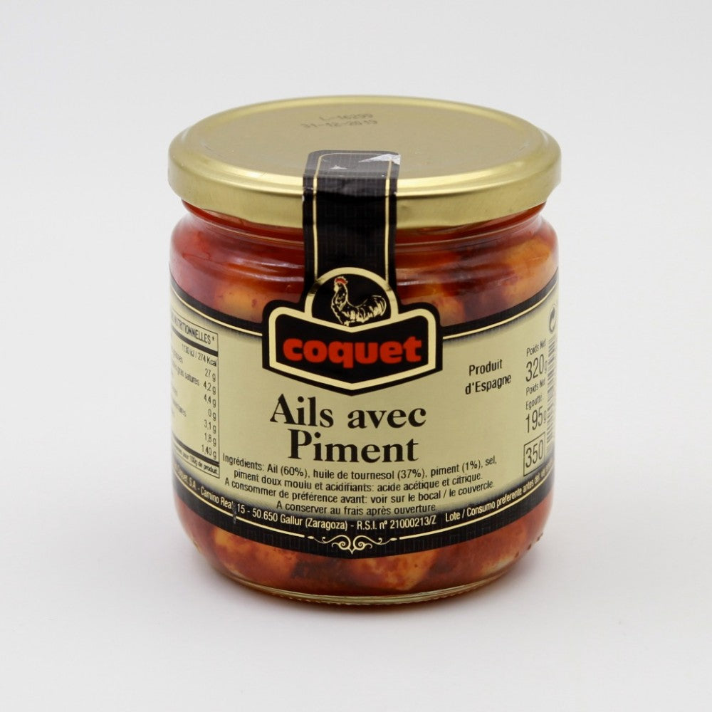 Ail Doux Huile Piments Coquet 320g