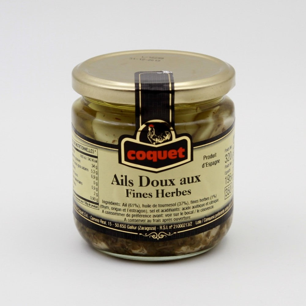 Ail doux Huile Fines herbes Coquet 320g