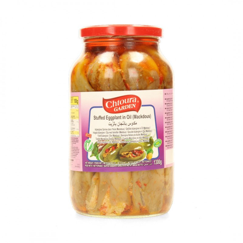 Makdous Stuffed EggPlant Oil Chtoura Garden 1300g