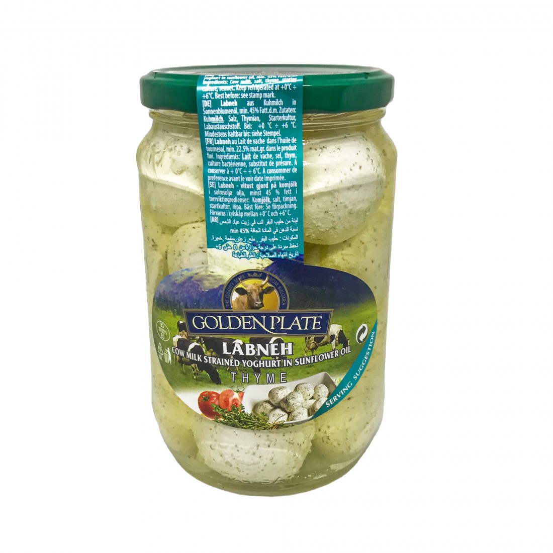 Labneh Thym Fromage Vache Golden Plate 680g